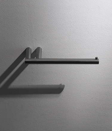 Kara Black Chrome Toilet Roll Holder (57KBA)