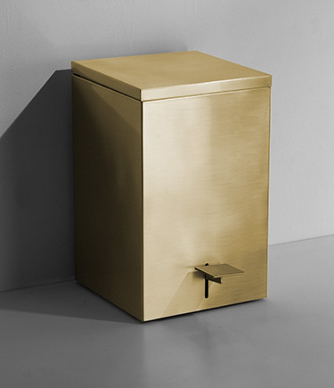 Kara Gold Bathroom Bin (59KG)