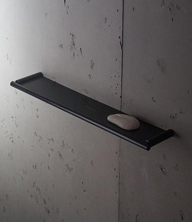 Kara Matt Black Bathroom Shelf (57NE)