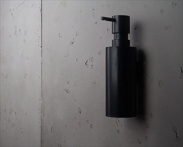 Black bathroom discount soap dispenser