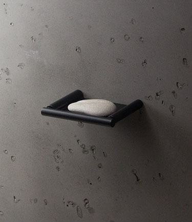 Kara Matt Black Soap Dish (57NC)