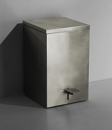 Kara Nickel Bathroom Bin (163KN)