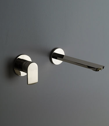 Kara Nickel Wall Mounted Bath Filler (37DD)