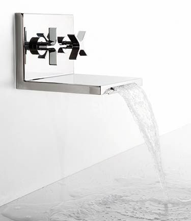 L'Eau Wall Mounted Waterfall Basin Tap (37AL)