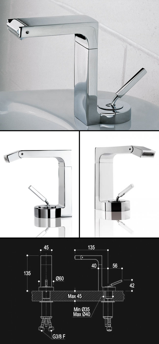 L'Eau Bidet Mixer Tap (37GL)