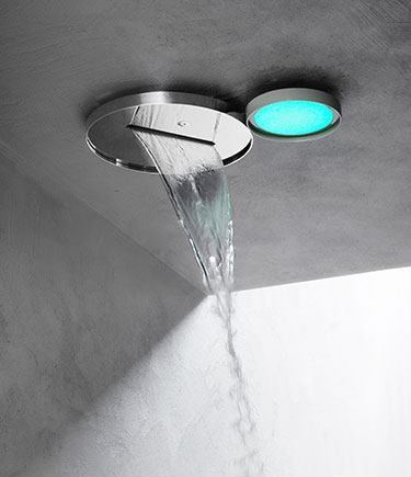 Lily Pad Cascade Mist Shower Head (80XW)