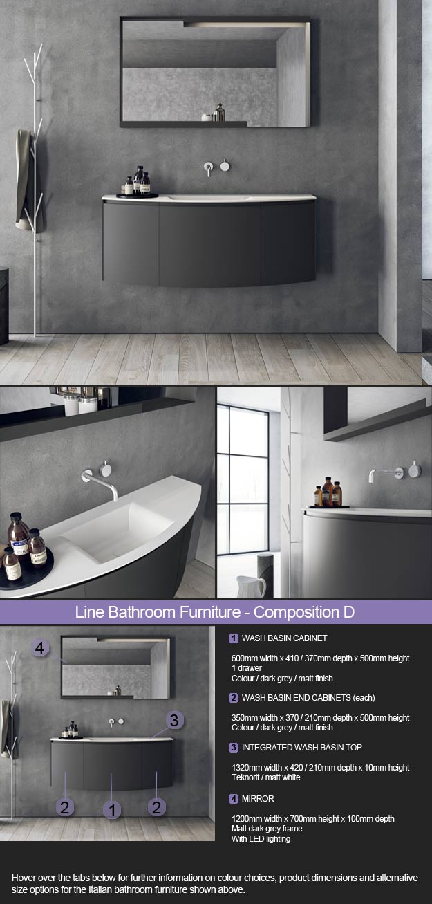 Line Bathroom Furniture - Room Set 4 (3D)