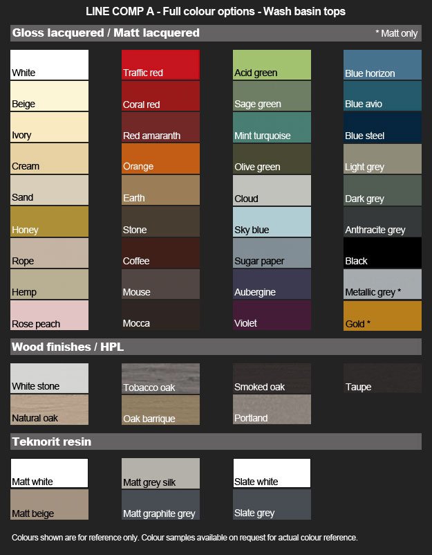 Line Composition A - Top Colours