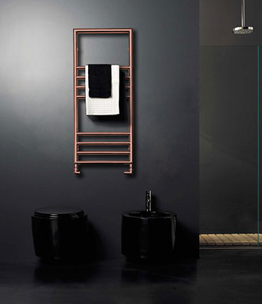 Lulu Copper Heated Towel Rail (152W)