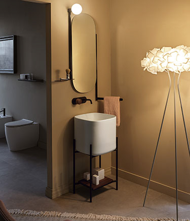 Luna Small Contemporary Washstand (LB7)