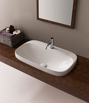 Luna Semi Recessed Counter Top Basin (LB3)