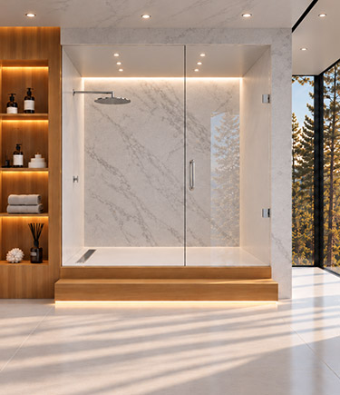Free View Chrome 2 Panel Shower Enclosure