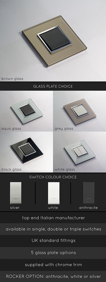 Luxury Glass Light Switches (123R)