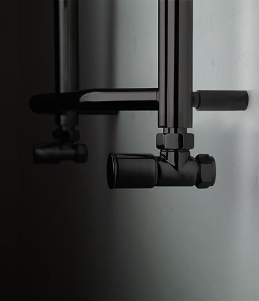 Black Chrome Manual Angled Valves (V1ABC)