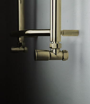 Brass Finish Electric Heating Elements - Heated Towel Rails