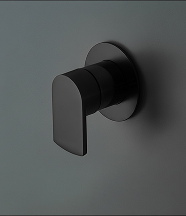 Kara Matt Black Single Lever Shower Valve (73MN)