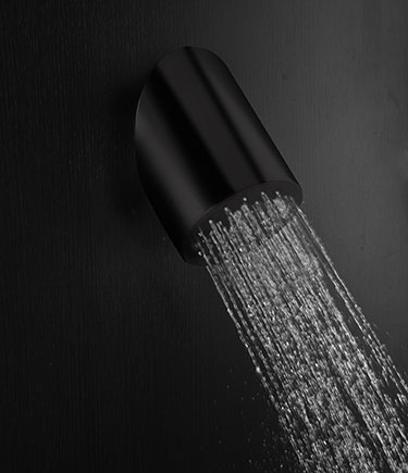 Apex Matt Black Shower Head (75NMB)