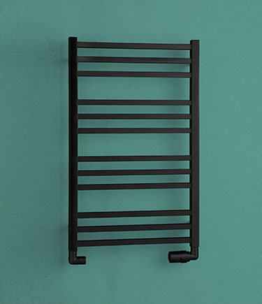 Matt Black Cubic Ladder Towel Rail (113FMB)