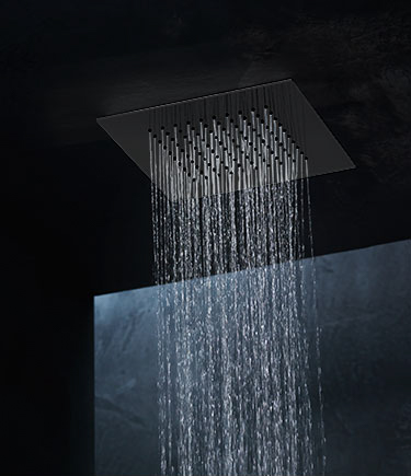 Loft Matt Black Ceiling Shower Head (75TMB)