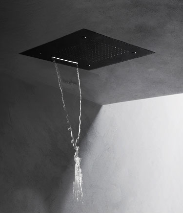 Quadro Matt Black Multifunction Shower Head (75QMB)