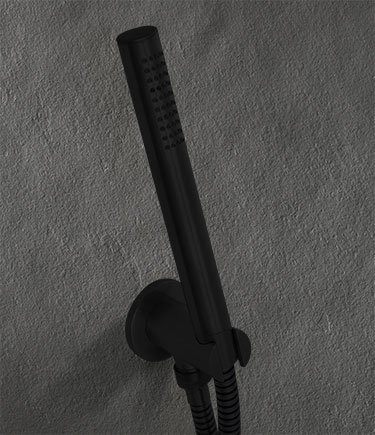 Matt Black Handshower with Outlet (MBSH3)