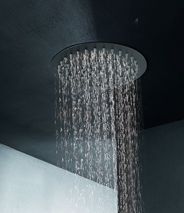 Studio Matt Black Rainfall Shower Head (75UMB)