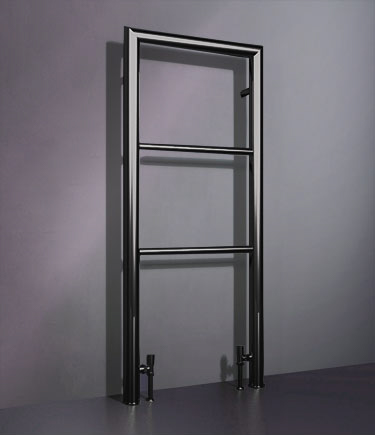 Milli Black Chrome Floor Mounted Towel Radiator (58BBC)