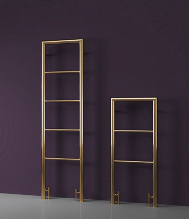 Milli Gold Floor Mounted Towel Rail (58BBPG)