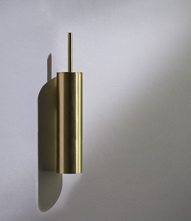 Moca Brass Toilet Brush & Holder (57HM)