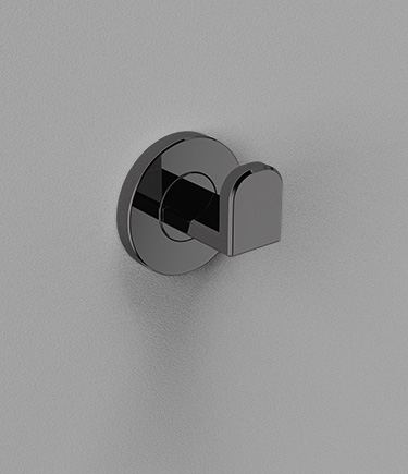 Mode Black Chrome Single Robe Hook (MA4BC)