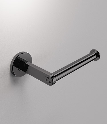 Mode Black Chrome Single Toilet Roll Holder (MA1BC)