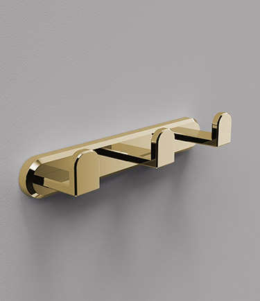 Mode Gold Triple Robe Hook (MA5G)