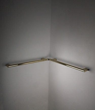 Modern Brass Corner Grab Rail (151NBR)