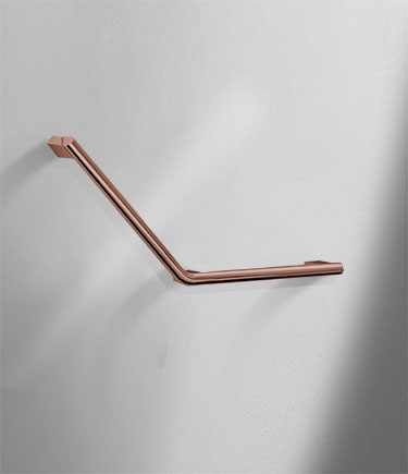 Modern Copper Angled Grab Bar (151VC)