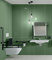 Modern Matt Black Doc M Shower Pack (722AMB)