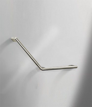 Modern Nickel Angled Grab Bar (151VN)