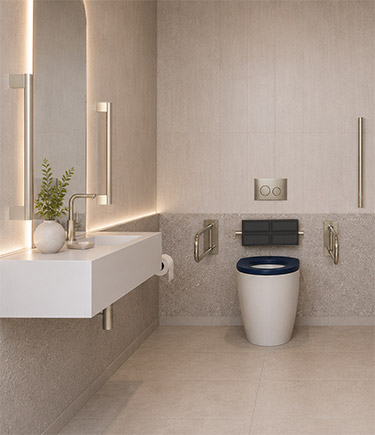 Modern Nickel Doc M Toilet Pack (721AN)