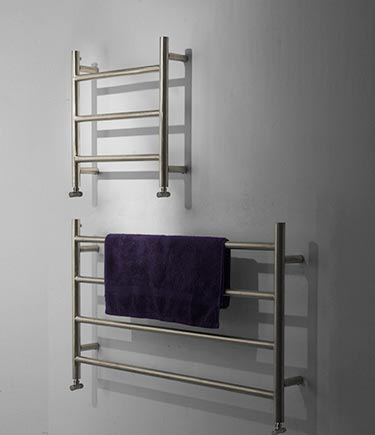 Modern Nickel Heated Towel Warmer (57MN)