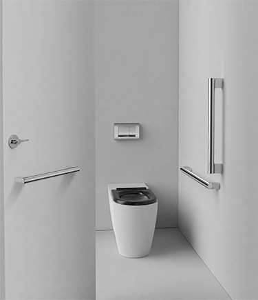 Modern Stainless Ambulant Toilet Cubicle Pack (723AS)
