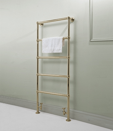 Eden Natural Brass Ball Jointed Towel Rail (57LUB)