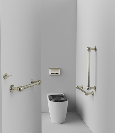 Nickel Ball Joint Doc M Ambulant Toilet Pack (723N)