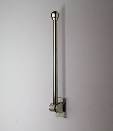 Nickel Removable Hinged Ball Grab Bar (157N)
