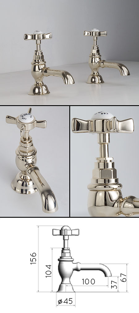 Nickel Classic Basin Taps (49AA)