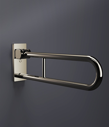 Etch Nickel Double Hinged Grab Bar (NK7)