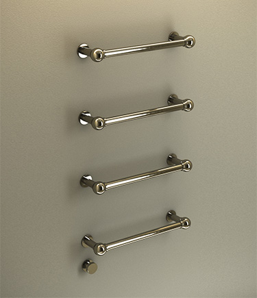 Nickel Floating Ball Jointed Towel Warming Bars (165N)