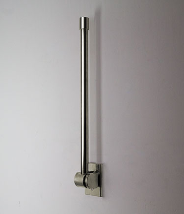 Nickel Removable Hinged Straight Grab Bar (156N)
