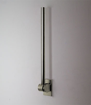Nickel Removable Hinged Modern Grab Bar (159N)