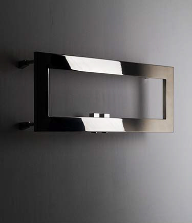 Profile Rectangular Nickel Towel Warmer (176N)