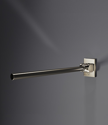Etch Nickel Hinged Straight Grab Bar (NK5)