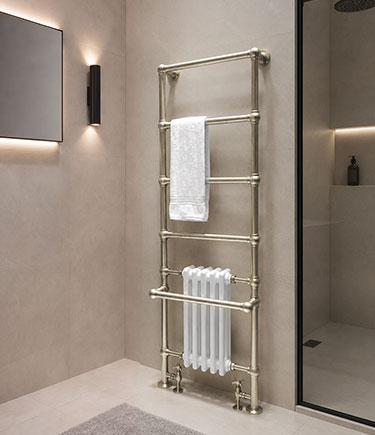 Victorian Nickel Towel Radiator (VT1N)